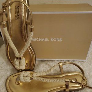 Michael Kors Holly Rope Sandals Size 8 (New)